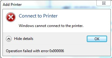 Lỗi excel không nhận máy in 